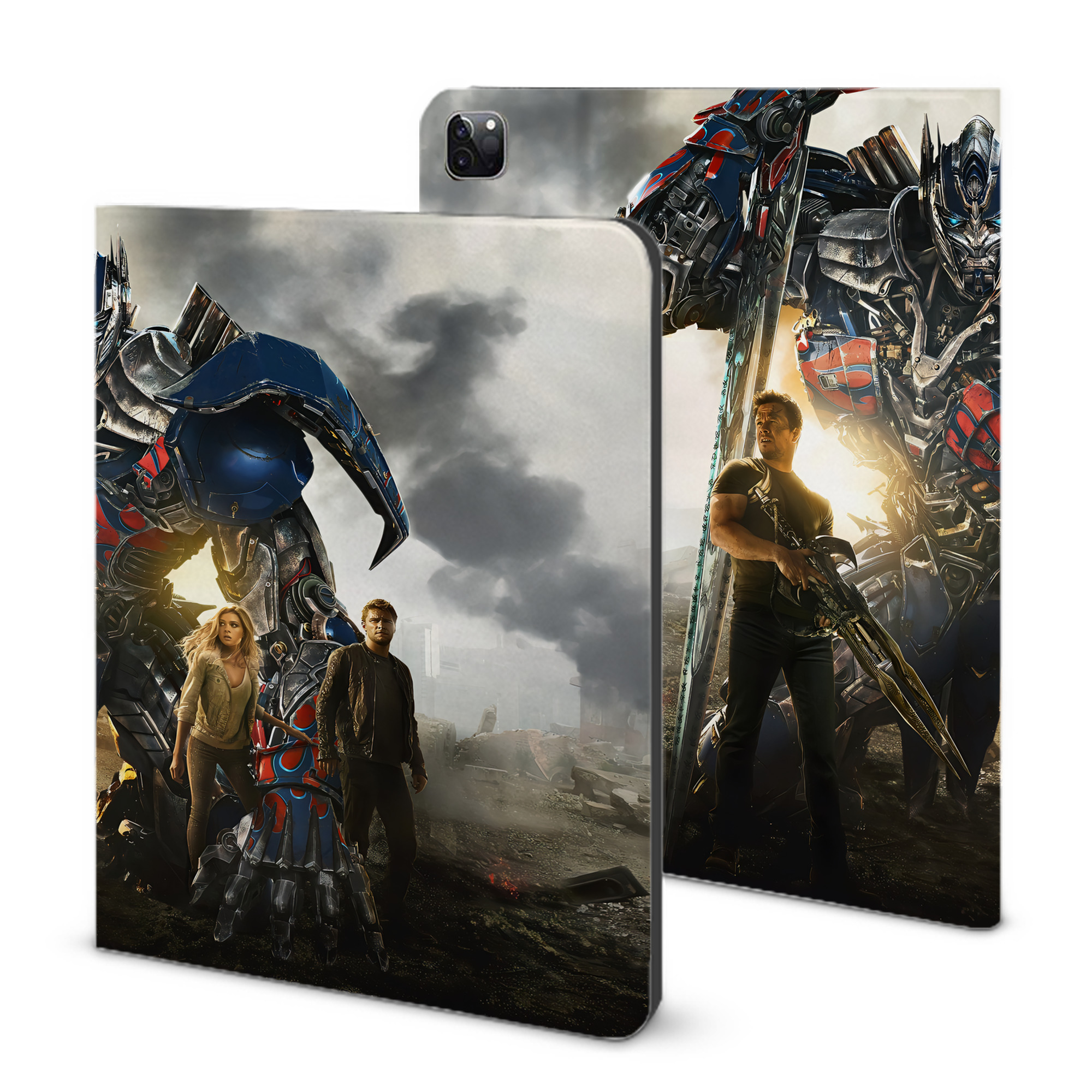 （画像用） Transformers トランスフォーマー IPad ケース ブック型 PUレザー TPU 耐衝撃 軽量 薄型 ペン収納なし 全面保護 IPad 各モデル対応